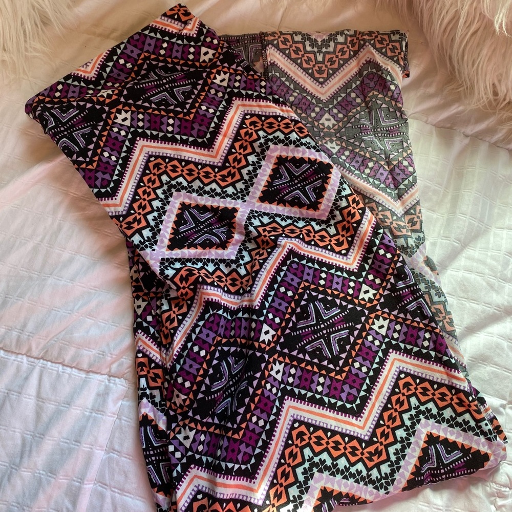 Express Aztec High Low Wrap Skirt